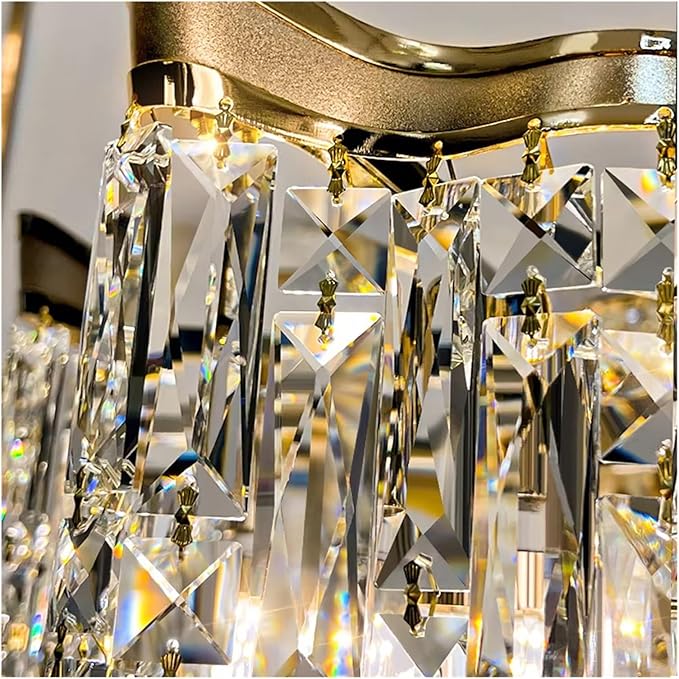 ✨ Crystal Wall & Ceiling Light 🌟 Glam Home Decor 💎 Luxury Sparkle
