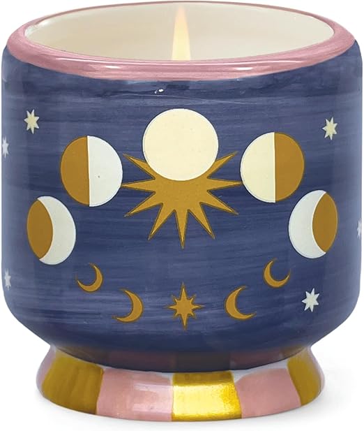 🕯️✨ Hand-Painted Ceramic Scented Candle – Cozy Aroma & Style 🌿🌸
