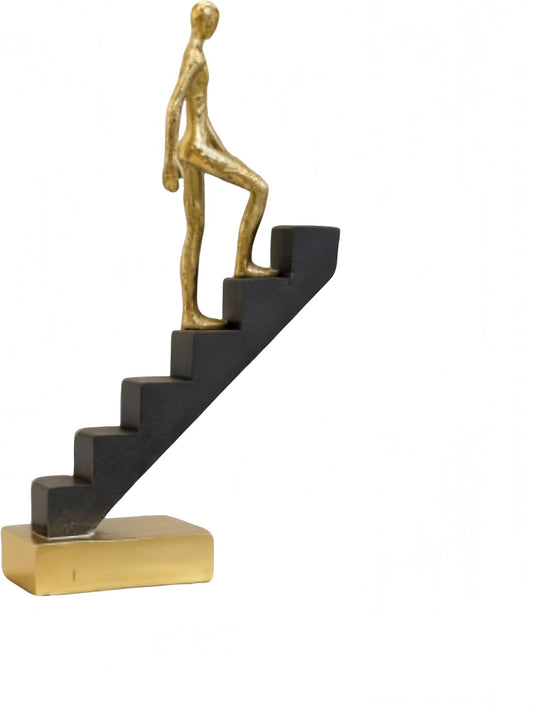 🖤✨ Modern Climbing Figure Sculpture – Motivational Desk Decor 🌟🏡