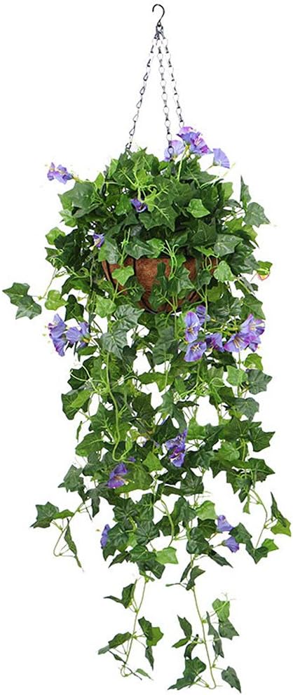 🌸✨ Hanging Morning Glory Flowers – Lush Artificial Bloom Decor 🍃🏡