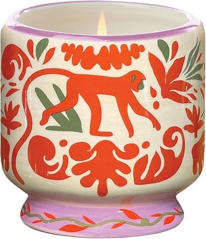 🕯️✨ Hand-Painted Ceramic Scented Candle – Cozy Aroma & Style 🌿🌸