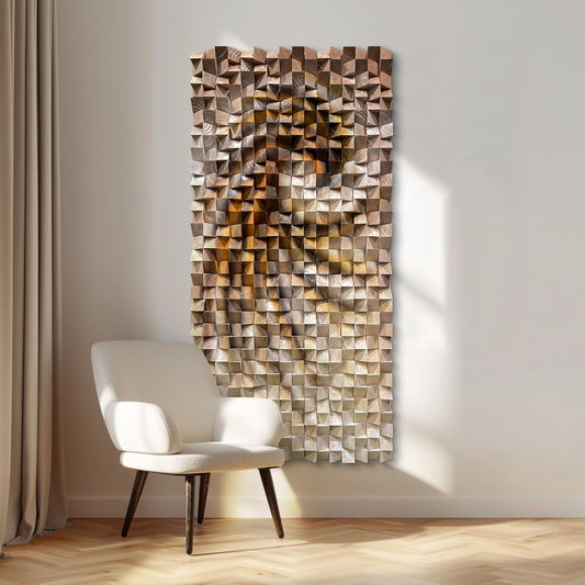🖼️✨ 3D Abstract Wall Art – Modern Home Accent 🌿🏡