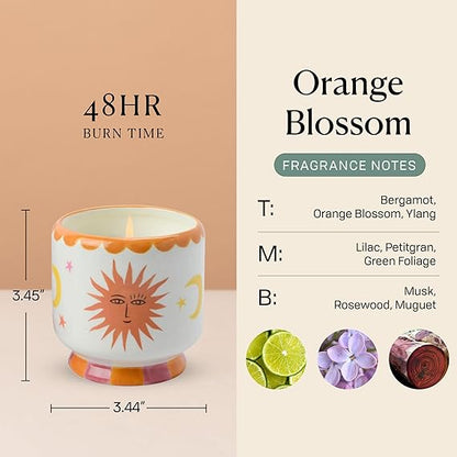 🕯️✨ Hand-Painted Ceramic Scented Candle – Cozy Aroma & Style 🌿🌸